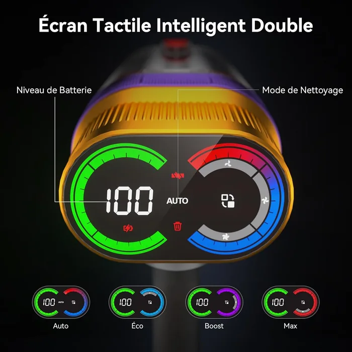 Double écran tactile du Vistefly V15 Ultra