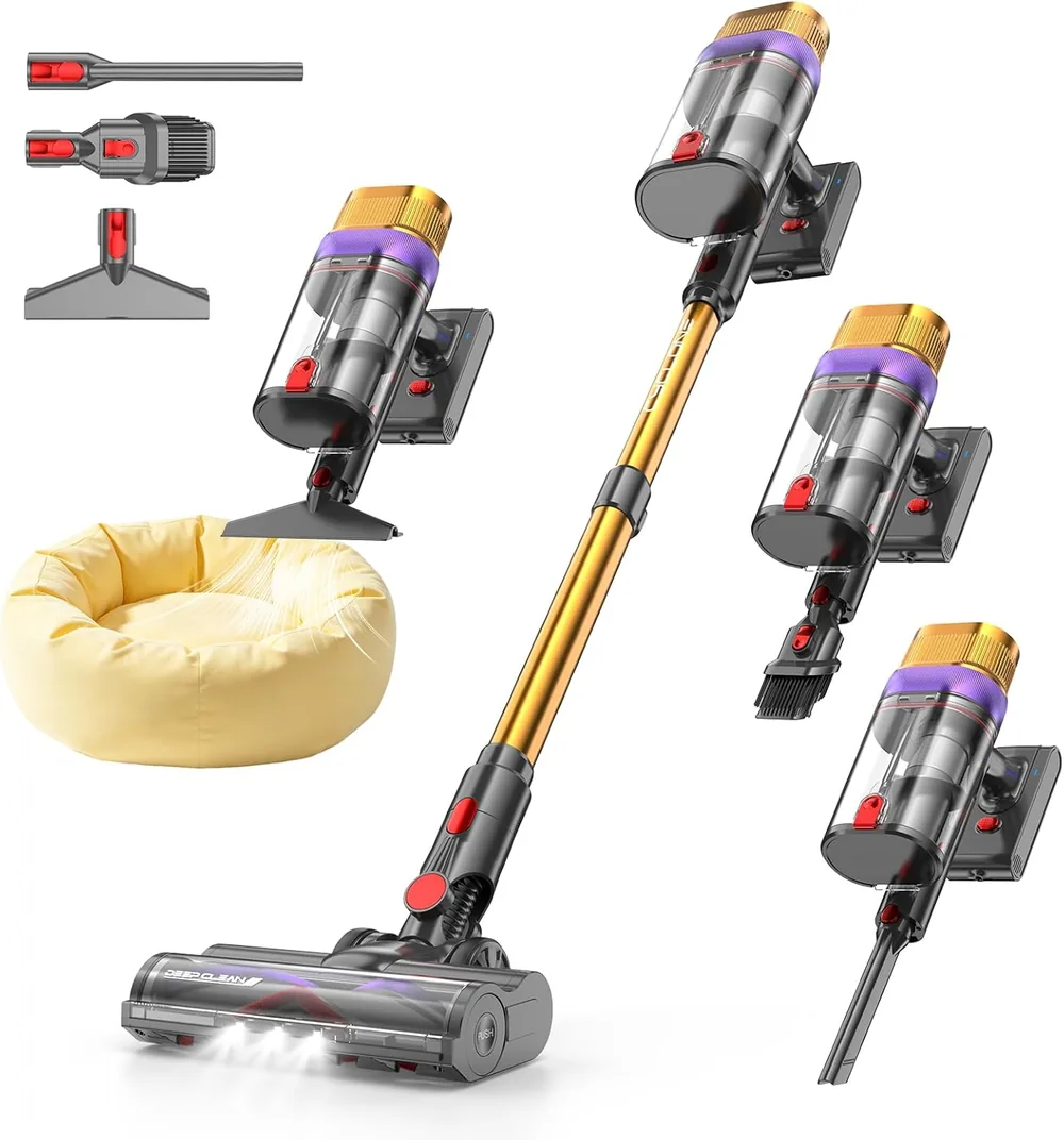 Aspirateur Vistefly V15 Ultra avec ses accessoires