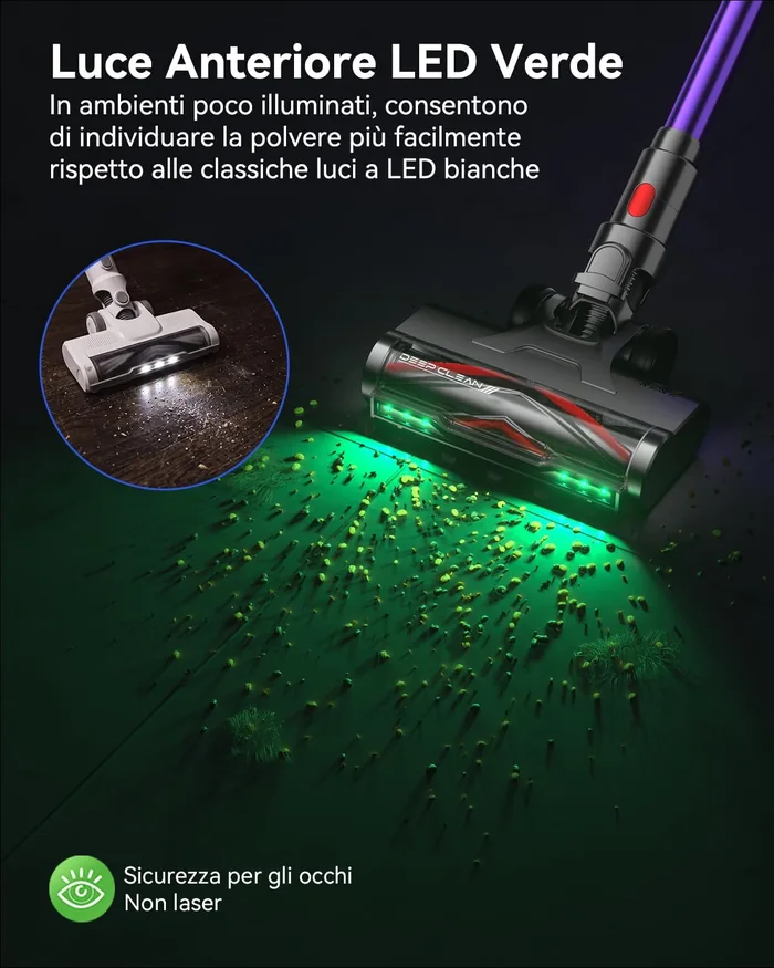 Luce anteriore a LED verde del Vistefly V16